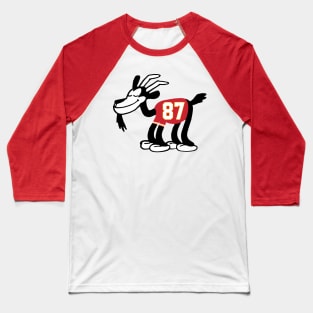 Kelce GOAT 2, Steamboat Willie Goat Baseball T-Shirt